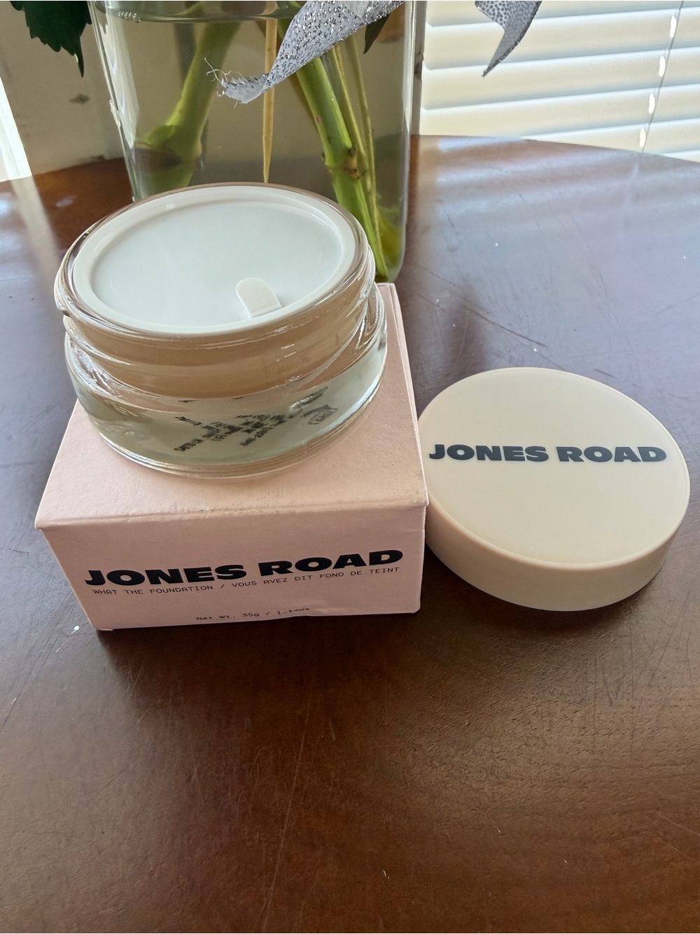 Jones Road Cream Foundation Jar With Pale Pink Box 1.14 Fl Oz